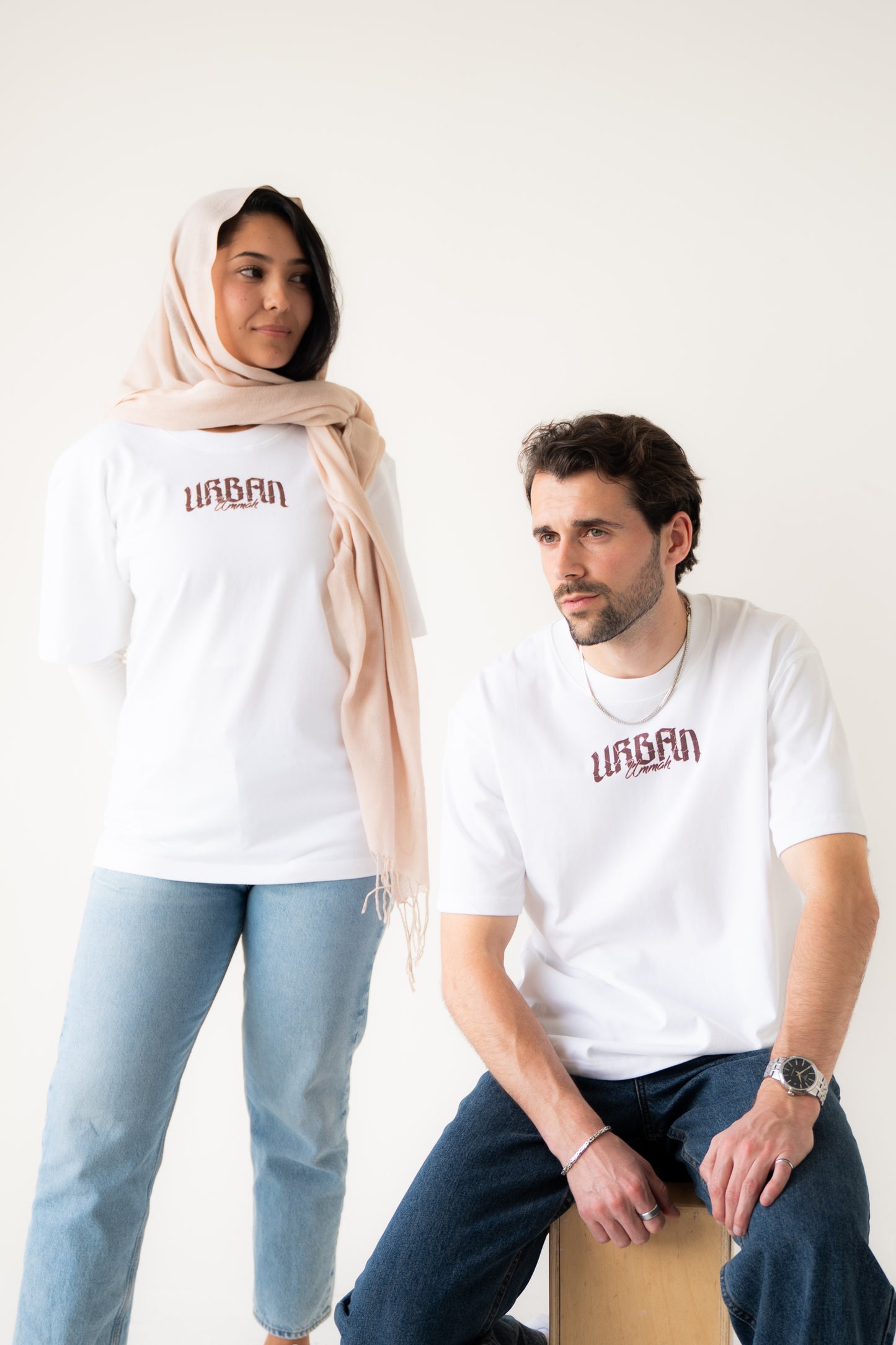 White Oversized T-Shirt – Resilient by Nature – 300GSM